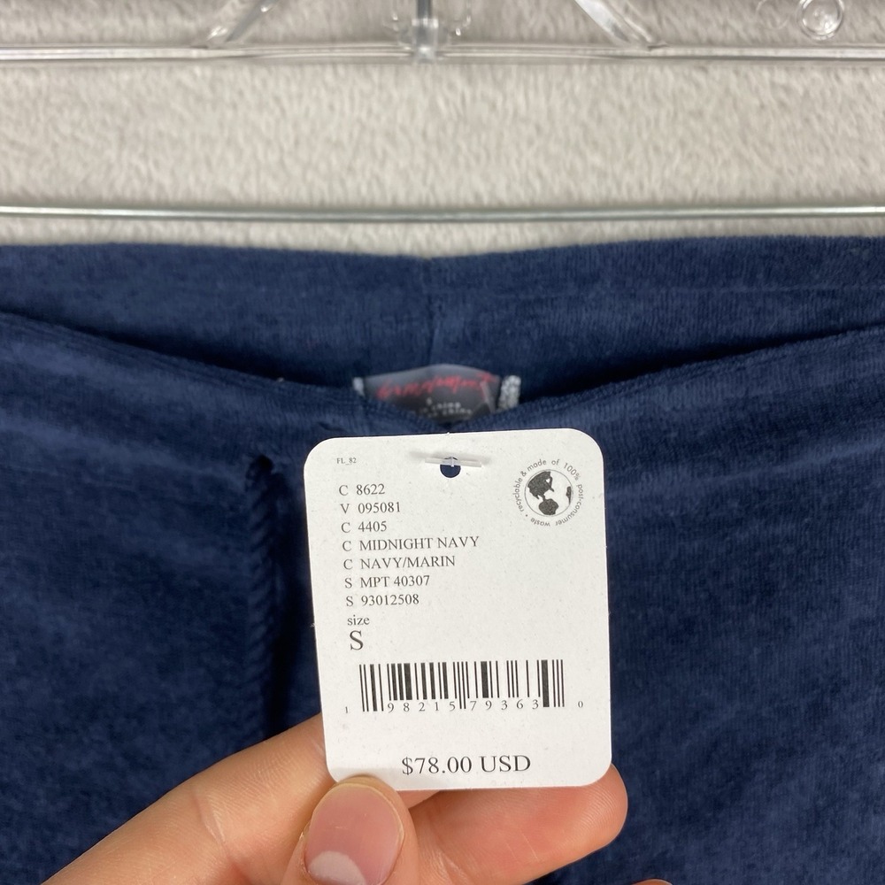 NWT Free People Movement Wide Leg Cropped Terry Lounge Pants Womens Blue S Beach - Picture 3 of 10